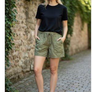 Alpine Olive Green Women's Cargo Shorts